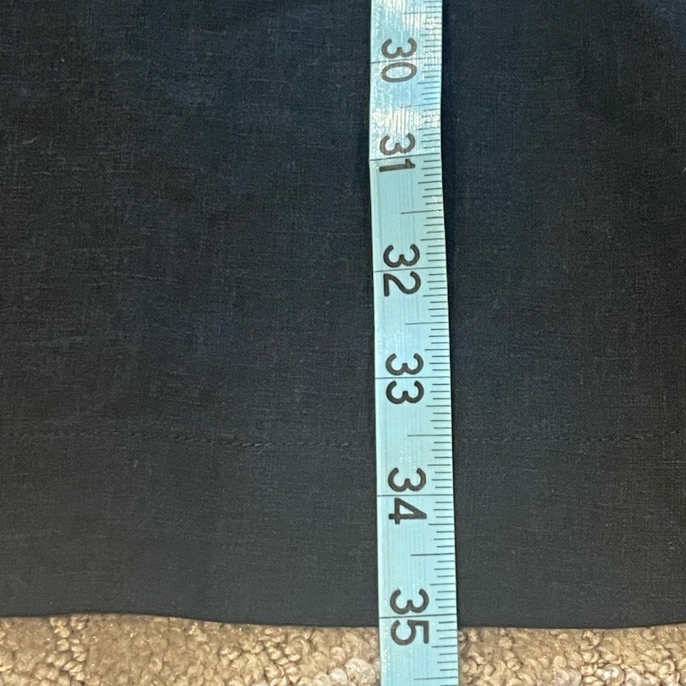 NWT Banana Republic Black Linen Blend Mini Dress, 3/4 Sleeves, Size 8/Medium - Picture 9 of 14